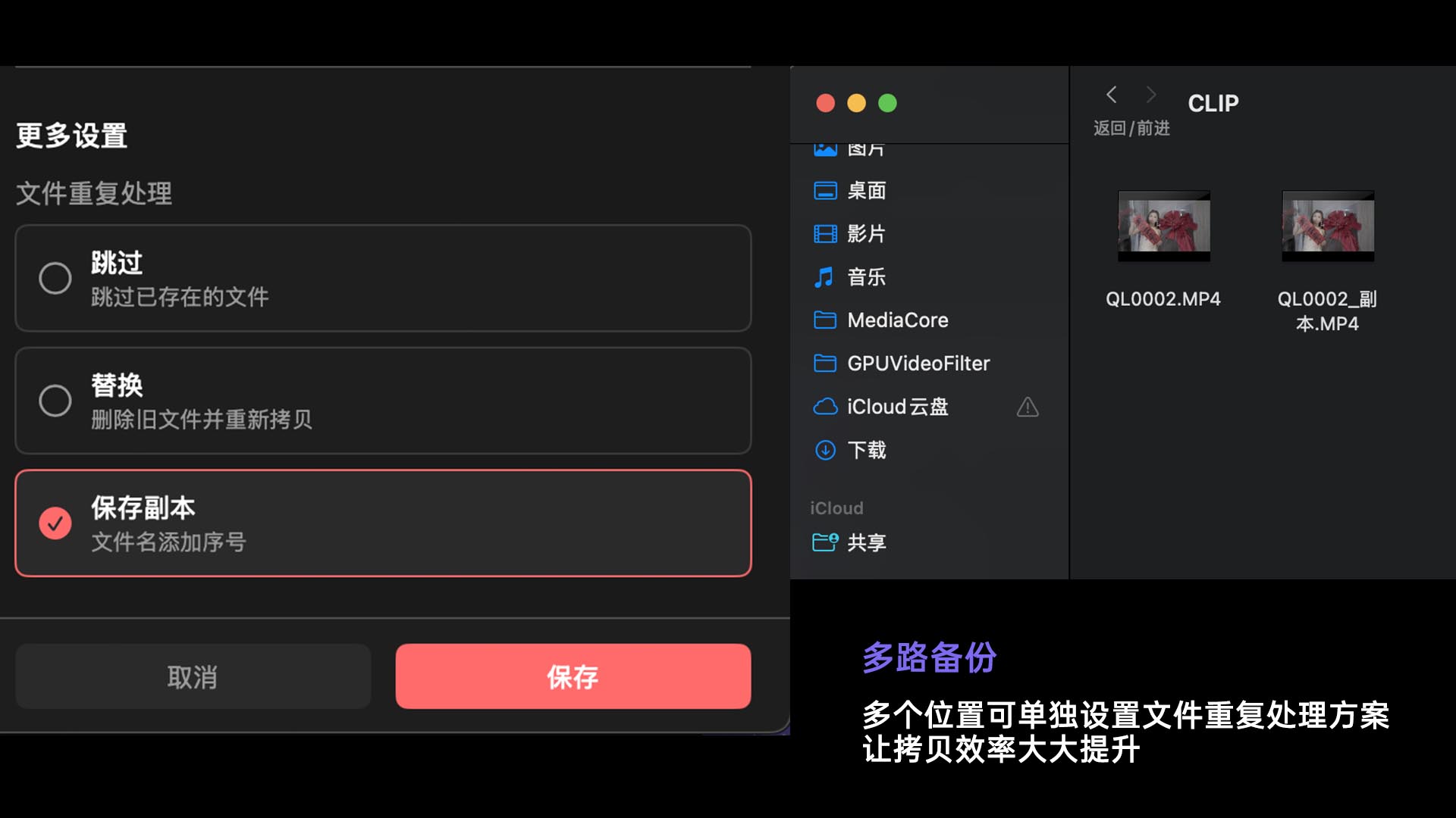 多路备份功能展示4
